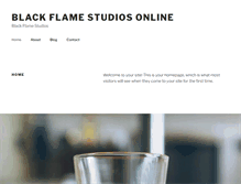 Tablet Screenshot of blackflamestudios.com